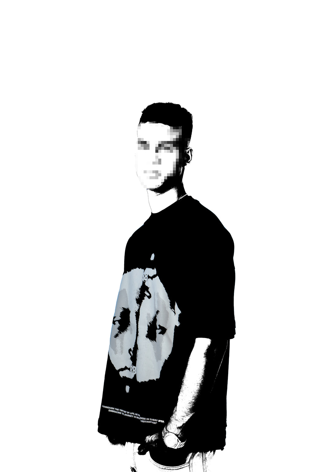 SOLEMNESS SERIUSLY GUY T-SHIRT OVERZISE